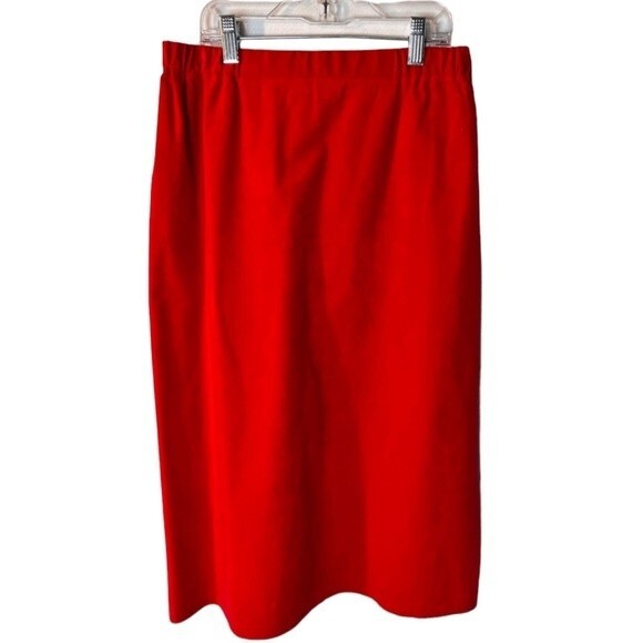 Ultrasuede Skirt Set Red Hong Kong Size 8 - Picture 6 of 14